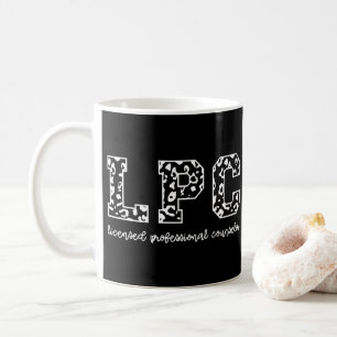 LPC Licensed Professional Counselor Leopard Print Coffee Mug