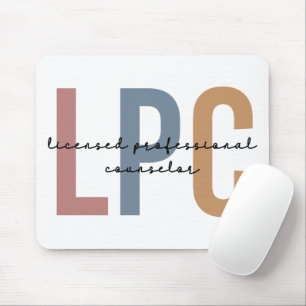 LPC Licensed Professional Counselor Mouse Pad