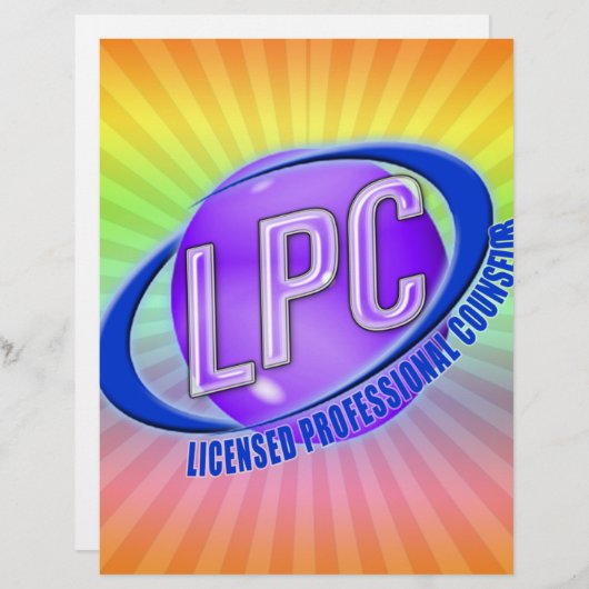 LPC SWOOSH LOGO LICENSED PROFESSIONAL COUNSELOR (Front/Back)