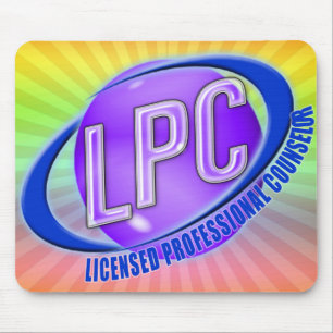 LPC SWOOSH LOGO LICENSED PROFESSIONAL COUNSELOR MOUSE PAD