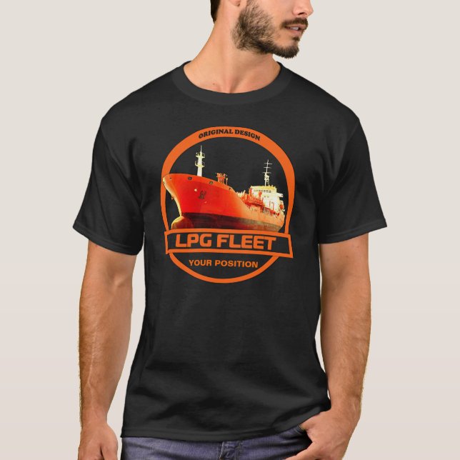 LPG Fleet - Black T-Shirt (Front)