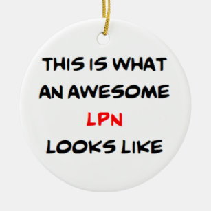 lpn, awesome ceramic ornament