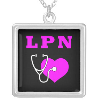 LPN Care Silver Plated Necklace