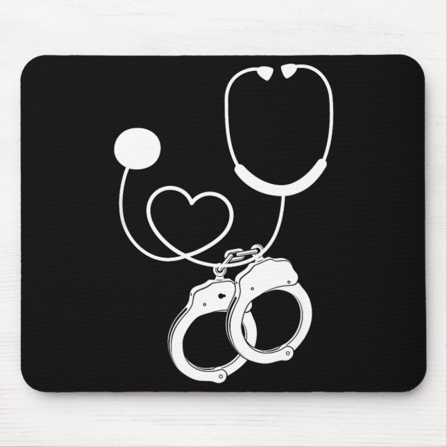 Lpn Correctional Nurse Nursing Stethoscope Officer Mouse Pad (Front)