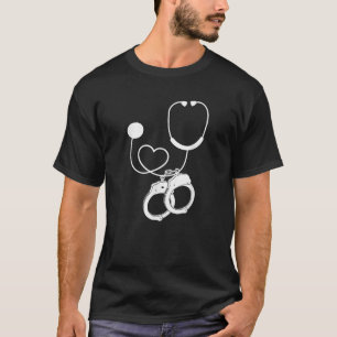 LPN Correctional Nurse Nursing Stethoscope Officer T-Shirt