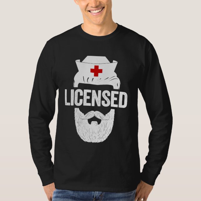LPN  For Men Licensed Male LPN Nurse T-Shirt (Front)