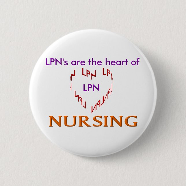 LPN Heart Button (Front)