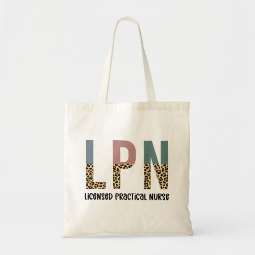 LPN Licensed Practical Nurse LPN Graduation Gift Tote Bag