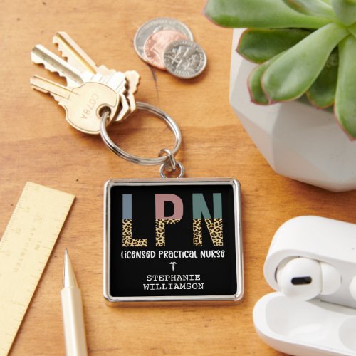 LPN Licensed Practical Nurse Personalized Keychain