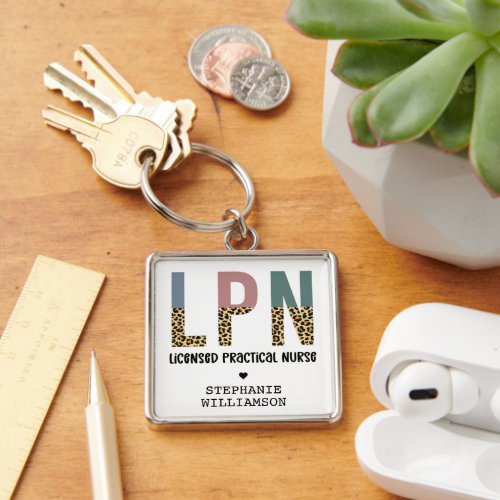 LPN Licensed Practical Nurse Personalized Keychain