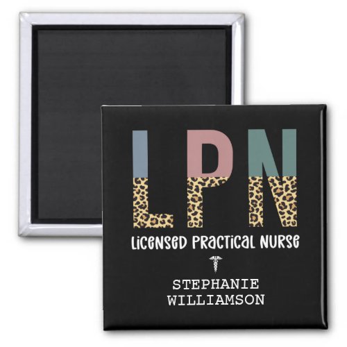 LPN Licensed Practical Nurse Personalized Magnet