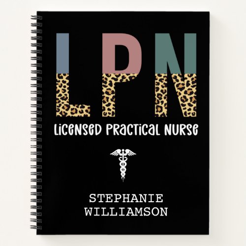 LPN Licensed Practical Nurse Personalized Notebook