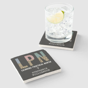LPN Licensed Practical Nurse Personalized Stone Coaster