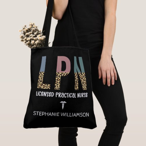 LPN Licensed Practical Nurse Personalized Tote Bag