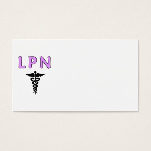 LPN Medical Business Card