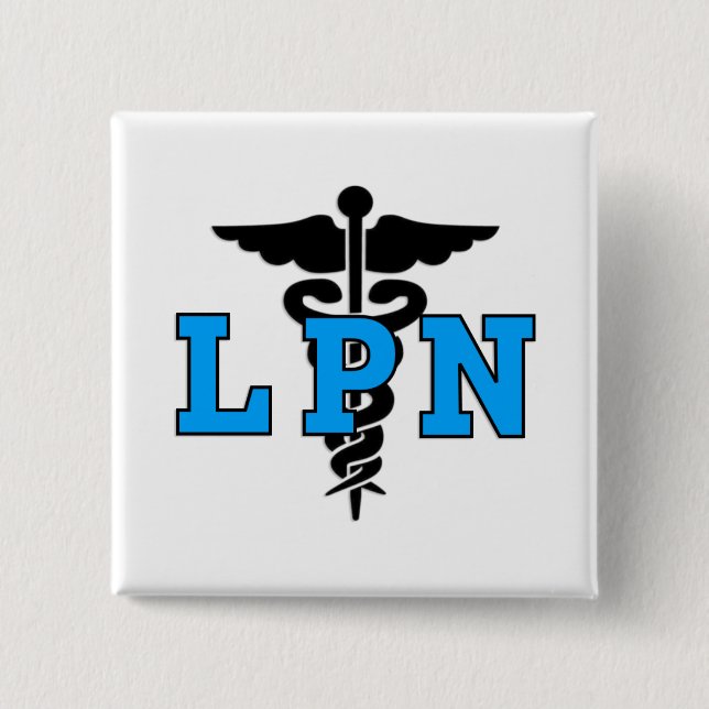 LPN Medical Symbol Button (Front)