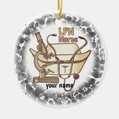 LPN nurse collage nurse ornament 