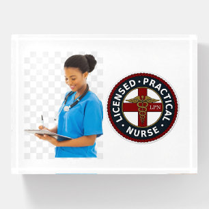 LPN Photo Nurse Paperweight