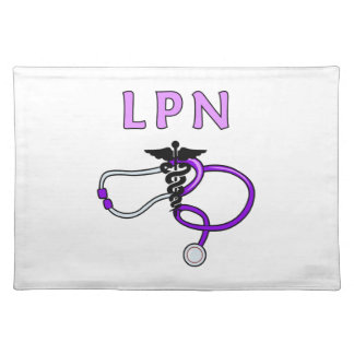 LPN Stethoscope Cloth Placemat