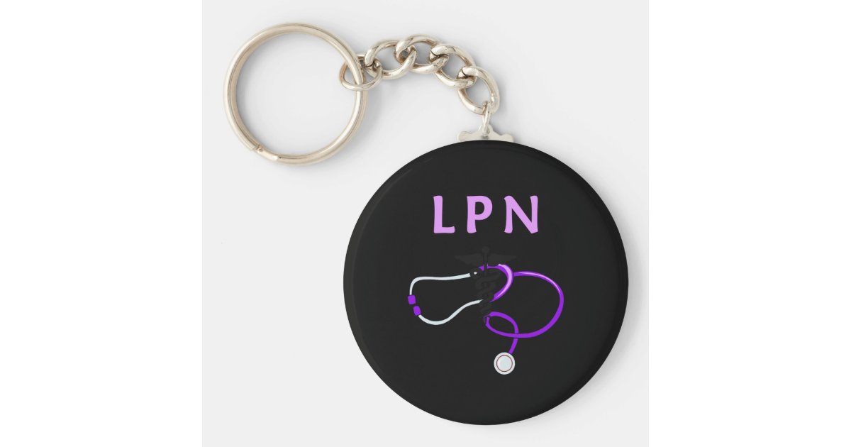 LPN Stethoscope Keychain Zazzle