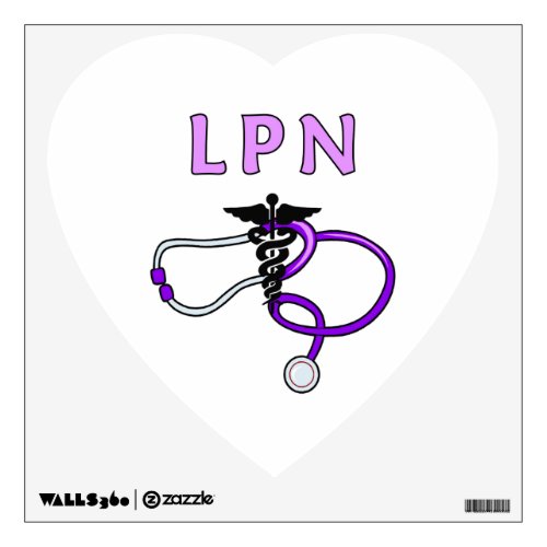 LPN Stethoscope Wall Sticker