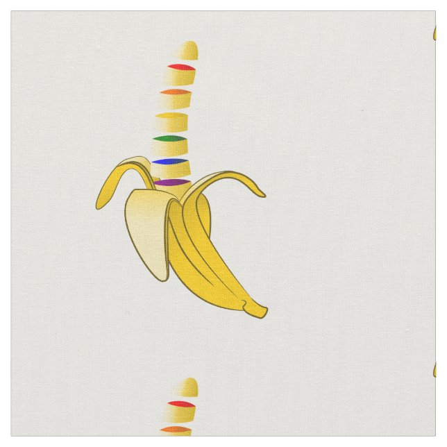 LQBQT Pride Humorous Banana Fabric (Close Up)