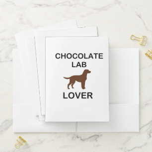 LR chocolate lab lover Pocket Folder