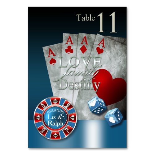 LR Las Vegas Deluxe TC_11  monaco blue  red Table Number