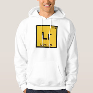 Lr - Little Rock Arkansas Chemistry Periodic Table Hoodie