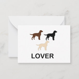 LR lover all colors silhouette Note Card