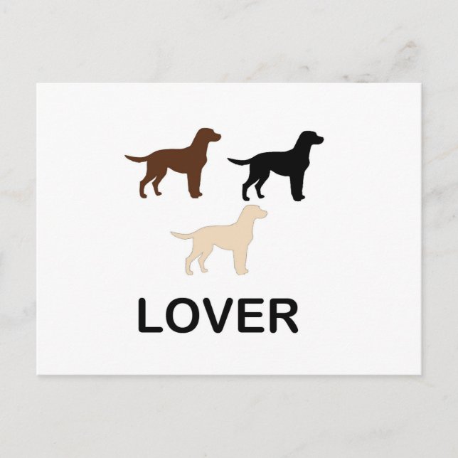 LR lover all colors silhouette Postcard (Front)