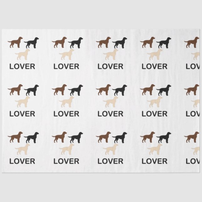 LR lover all colors silhouette Tissue Paper (Front)