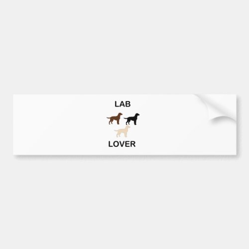 LR lover all colors silhouettes Bumper Sticker