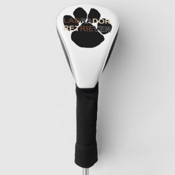 Lr Name Paw Golf Head Cover by BreakoutTees at Zazzle