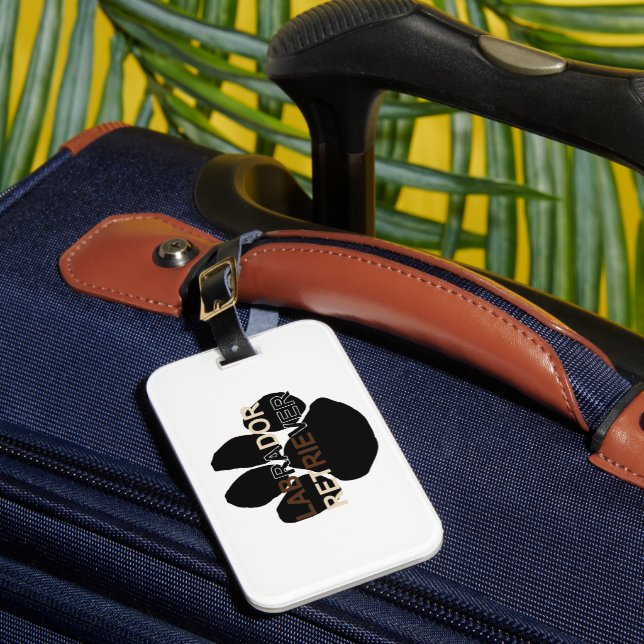 LR name paw Luggage Tag (Front Insitu 1)