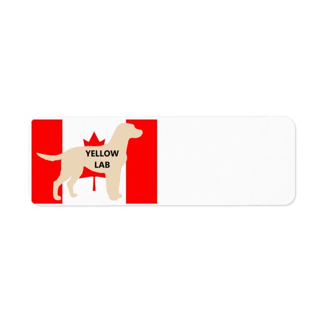 LR yellow lab name silhouette on flg Label (Front)