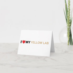 LR yellow love Card