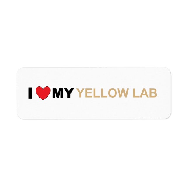 LR yellow love Label (Front)