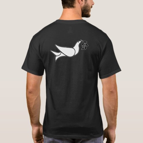 LRP blue on orange dove back T_Shirt