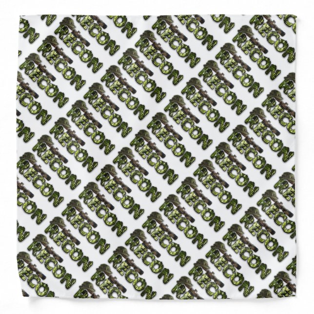 lrrp lrrps recon marines army navy air force bandana (Front)