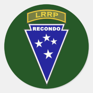 LRRP Recondo - Americal 2 Classic Round Sticker