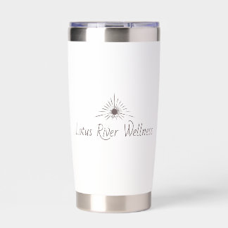 LRW Sun Logo Brand White Insulated Tumbler