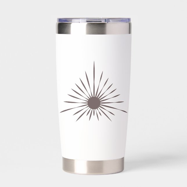LRW Sun Logo White Insulated Tumbler (Front)
