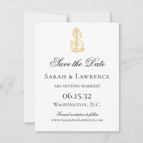 LS Monogram or SL Monogram Save the Dates Save The Date