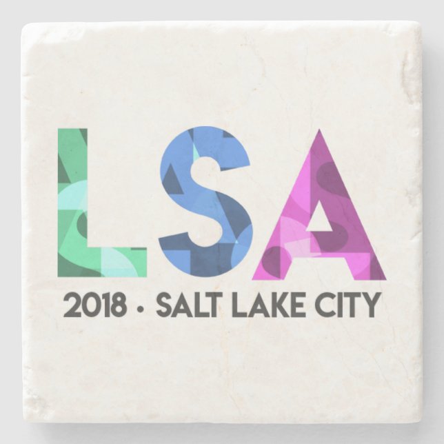 LSA 2018 Annual Meeting Marble Stone Coaster (Front)