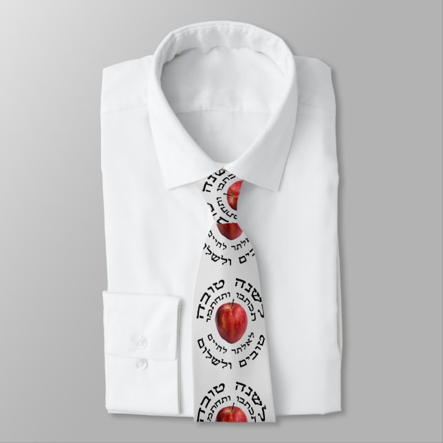 L'Shana Tovah... (Happy Jewish New Year) Tie (Tied)