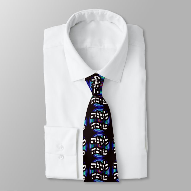 L'Shana Tovah... (Happy Jewish New Year) Tie (Tied)