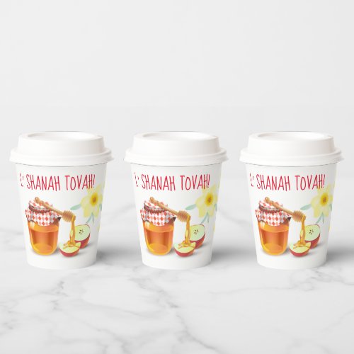 LShanah Tovah A Good and Sweet New Year Honey Paper Cups