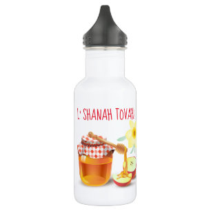 L'Shanah Tovah! A Good and Sweet New Year Honey Stainless Steel Water Bottle