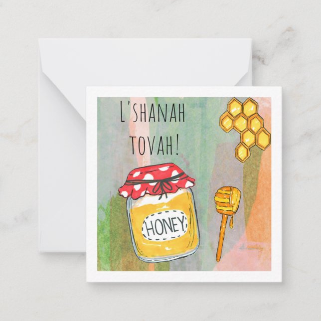 L'shanah tovah note card (Front)